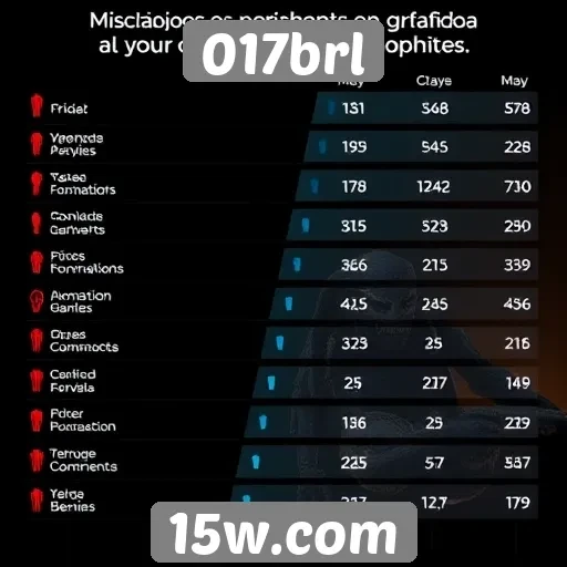 Desempenho de jogos populares no 017brl